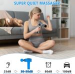Massage Gun, Muscle Massage Gun for Athletes Handheld Electric Deep Tissue Back Massager, Percussion Massage Device for Pain Relief with 30 Speed Levels 9 Heads,Father's Day Gifts - Image 4