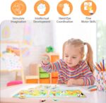 WOOD CITY Toddler Puzzles and Rack Set, Wooden Peg Puzzles Bundle with Storage Holder Rack, Educational Knob Puzzle for Kids Age 2 3 4 Years - Alphabet Number Shape Dinosaur Animal Vehicle - Image 4