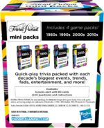 Hasbro Gaming Trivial Pursuit Mini Packs Multipack, Fun Trivia Questions for Adults and Teens Ages 16+, Includes 4 Game Featuring 4 Decades - Image 6