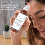 SOUL STICKS White Sage Smudge Spray For Cleansing and Negative Energy | 3.5oz White Sage Spray with Real Quartz Crystals | Sage Room Spray for Spiritual Cleansing Negative Energy and Purifying Home - Image 5
