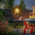 TAKE ME Sun Solar Lights Garden Outdoor Waterproof Metal Decorative Stakes for Patio Yard Walkway LawnPatio Mothers Day Gifts Mom Wife Grandma (Sun) - Image 2