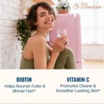 Live Conscious Beyond Collagen Multi Collagen Capsules - Types I, II, III, V & X - Hydrolyzed Blend with Biotin & Vitamin C for Hair, Skin, Nails 90 Capsules - Image 3