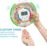Live Fine Automatic Pill Dispenser with 28-Day Electronic Medication Organizer, 6 Dosage Templates, Easy-Read LCD Display, Sound & Light Alerts & Key for Prescriptions, Vitamins, Supplements & More - Image 4