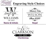 My Personal Memories Custom Engraved Slate Coasters Set of 4 - Monogrammed Coasters for Drinks, Weddings, Couples, Anniversaries - Personalized (Round) - Image 5