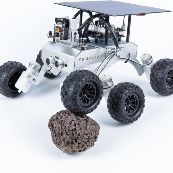 SunFounder GalaxyRVR Mars Rover Kit, Smart Video Robot Car Kit Compatible with Arduino Uno R3 with ESP32 CAM for Real-Time FPV Visuals, R3 Board & Rechargeable Batteries Included