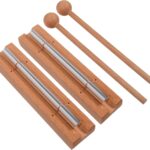 2 Pack Chime for Teacher Classroom Management, Solo Responsive Hand Held Zen Chime Bell Musical Instrument with Mallet for Meditation, Mindfulness