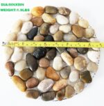 Garden Stepping Stones Outdoor Round River Stone Decorative Nature River Rocks for Landscaping Outside Walkway Patio Yard Garden Pathway (9in 6pcs Pack) - Image 3