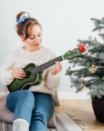 Donner Concert Ukulele Professional 23 Inch Mahogany Ukelele for Adult Beginner Ukele Bundle with Online Lesson Gig Bag Aquila String Pick Tuner Strap Cloth DUC-200G Green - Image 7