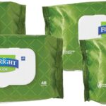 Medline FitRight Select Premium Personal Cleansing Wipes, 8 x 12, Fragrance-Free, White, 48/Pack (Pack of 4)
