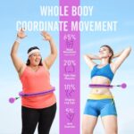 JKSHMYT Weighted Hula Circle Hoops for Adults Weight Loss, Infinity Fitness Hoop Plus Size 47 Inch, 24 Detachable Links, Exercise Hoop Suitable for Women and Beginners - Image 6
