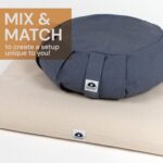 Meditation Cushion, Round, Buckwheat Husk Filled, Floor Pillow or Cushions, Yoga Seat, Zafu, Made in the USA - Image 8