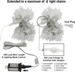 Twinkle Star 100 LED Star String Lights, 33FT Plug in Fairy String Lights Waterproof, Extendable for Indoor, Outdoor, Wedding Party, Christmas Tree, New Year, Ramadan, Garden Decoration, Warm White - Image 5
