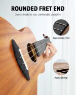 Donner Concert Ukulele Beginner Mahogany 23 Inch Ukelele Kit with Free Online Lesson Gig Bag Strap Nylon String Tuner Picks Cloth DUC-1 Gift Choice - Image 5