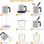 Ohcans Candle Making Kit Supplies for Beginners, Soy Wax DIY Candle Making for Adults, with 900ml Candle Make Pouring Pot, Candle Wicks, Wicks Sticker, Wicks Holder,Soy Candle Wax - Image 5