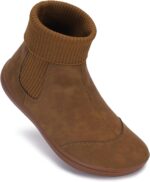 WHITIN Women's Wide Barefoot Ankle Boots | Minimalist Chelsea Styles | Zero Drop | Stacked Sock-like Cuffs - Image 3