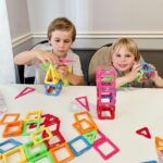 Coodoo Upgraded Magnetic Blocks Tough Tiles STEM Toys for 3+ Year Old Boys and Girls Learning by Playing Games for Toddlers Kids, Compatible with Major Brands Building Blocks - Starter Set - Image 3