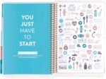 Erin Condren Coiled A5 Daily Wellness Planner, Features 160 Pages of Thick, Bleed Resistant 80 Pound Paper Boost Productivity, Durable, Pretty, Cute, Stylize - Image 4
