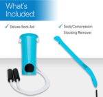 RMS Sock Aid Kit - Easy On Easy Off Device for Putting On Socks and Removing Socks or Stockings for Men and Women with Limited Mobility (Blue) - Image 3