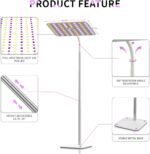 BESTVA 18W Grow Lights for Indoor Plants with Stand, Full Spectrum LED Plant Light for Indoor Plants,12-59 Inches Height Adjustable Growing Lamp with Auto On/Off Timer 4H/8H/12H, 4 Dimmable Brightnes - Image 5
