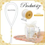 Landical 8 Pcs Islamic Prayer Beads Ramadan Eid Gifts Muslim Party Favors Pearl Prayer Beads Islamic Wedding Gifts for Ramadan Eid Hajj Umrah Wedding Baby Shower - Image 2