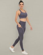 4 Pack Leggings with Pockets for Women,High Waist Tummy Control Workout Yoga Pants - Image 6