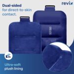 REVIX Ice Pack for Injuries Reusable Gel for Lower Back, Cold Packs for Back Shoulder, Elbow, Hip, Leg, Wrap Around Entire Knee, Soft Cold Compress,16 × 9" Navy - Image 4