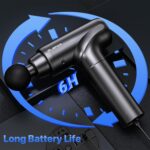 Massage Gun Deep Tissue,Percussion Massager Gun for Athletes Muscle Massage Gun for Pain Relief with 8 Massage Heads & 20 Speeds (Matte Black) - Image 9