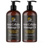 Anti-Cellulite Massage Oil, 2 Pack, Collagen and Stem Cell Skin Tightening Therapy for Women, 8 Fl Oz Each by M3 Naturals