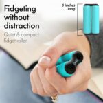 ONO Roller - Handheld Fidget Toy for Adults | Help Relieve Stress, Anxiety, Tension | Promotes Focus, Clarity | Compact, Portable Design (Junior Size/ABS Plastic, Teal) - Image 2