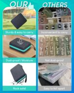 Monthly Pill Organizer 2 Times a Day, with Weekly Pill Bag, Portable Hard Shell, Pill Cutter, Plastic Opening Pick, Monthly & Weekly Stickers, Convenient Medication Management and Tracking - Image 8