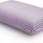 LUCID Plush Memory Foam Pillow with Lavender Infusion – Ventilated – Side, Back, and Stomach Sleepers Pillow - Queen