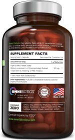 Organic Milk Thistle Capsules, 1500mg 4X Concentrated Extract with Silymarin is The Strongest Milk Thistle Supplement Available. Great for Liver Cleanse! 120 Vegetarian Capsules - Image 2