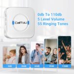 CallToU Wireless Caregiver Pager Smart Call System 2 SOS Call Buttons/Transmitters 2 Receivers Nurse Calling Alert Patient Help System for Home/Personal Attention Pager 500+Feet Plugin Receiver - Image 6