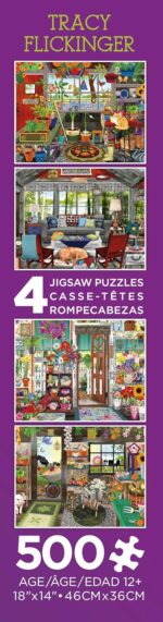 Ceaco - 4 in 1 Multipack - Tracy Flickinger - (4) 500 Piece Jigsaw Puzzle - Image 9