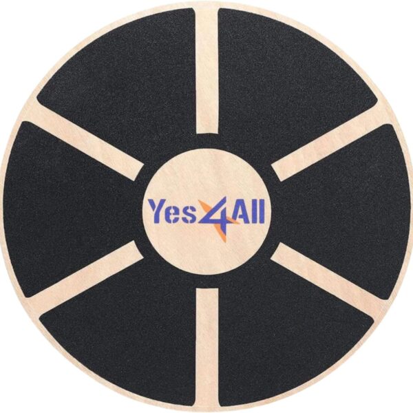 Yes4All Versatile Wooden Wobble Balance Board, Balance Trainer for Mobility Training, Standing Desk, Core Training, Exercise Balance Stability Trainer