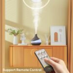 500 ML Essential Oil Diffuser, Upgrade Aroma Diffuser for Large Room, Aromatherapy Diffuser Humidifier with Remote Control 14 Color Lights 4 Timer Setting Auto Shut-Off - Image 4