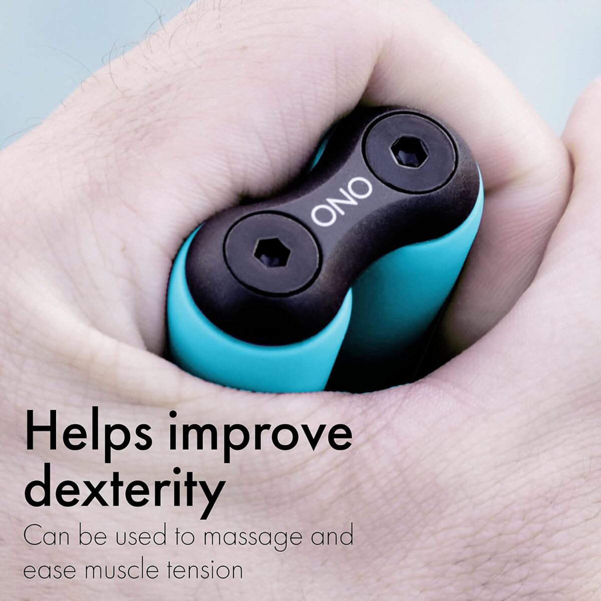 ONO Roller - Handheld Fidget Toy for Adults | Help Relieve Stress, Anxiety, Tension | Promotes Focus, Clarity | Compact, Portable Design (Junior Size/ABS Plastic, Teal) - Image 9
