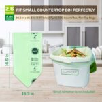 ANECO 100% Compostable Waste Bags 2.6 Gallon, Extra Thick Kitchen Small Compost Bags for Countertop Bin (100 Count) - Image 6