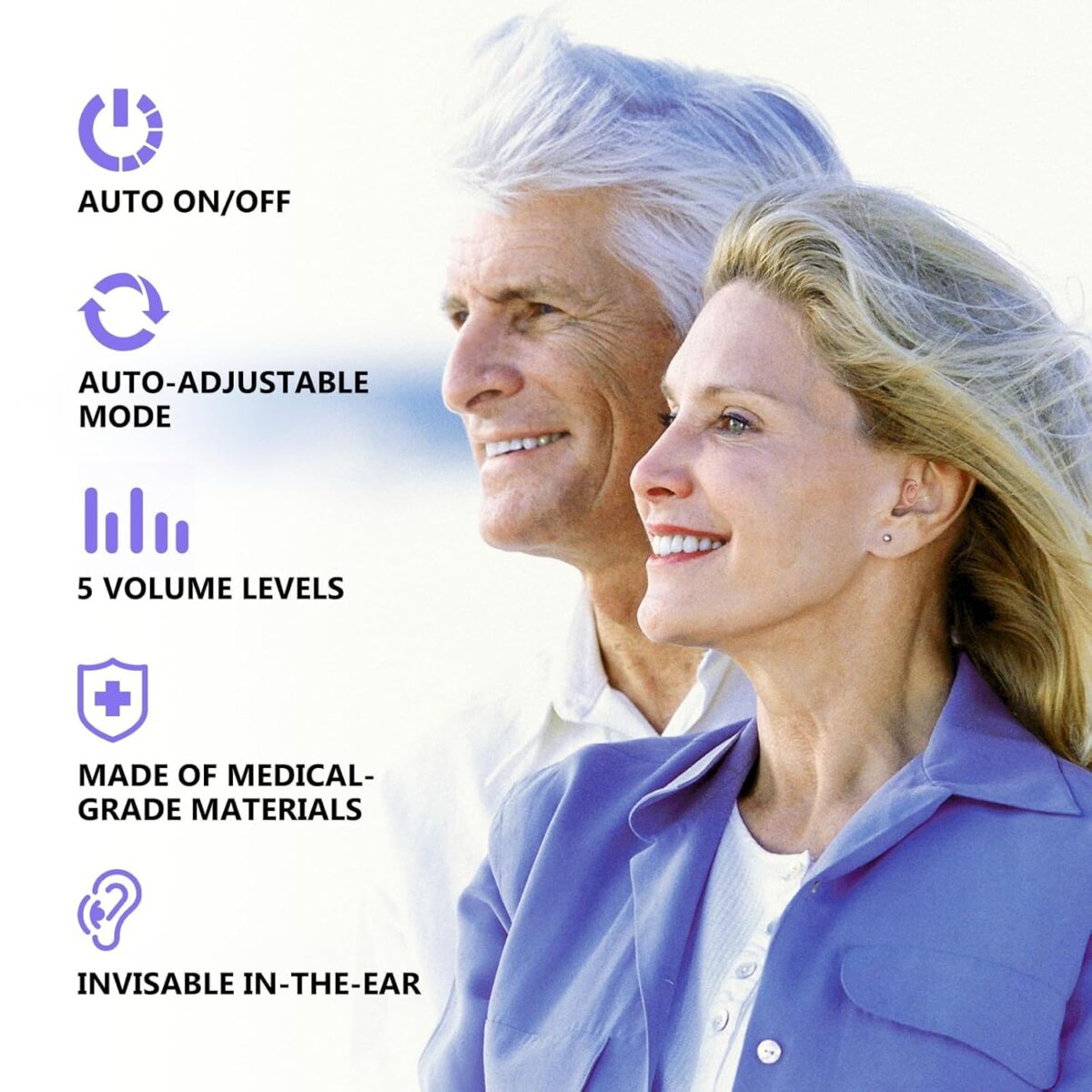 Hearing Aids for Seniors, Mini Rechargeable and Long-Lasting Invisable IN-THE-EAR Hearing Aids with Noise Cancelling, Customizable Listening Experience and Easy Control - Image 6
