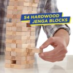 Jenga Game | The Original Wood Block Game with Genuine Hardwood Blocks | Stacking Tower Game | Ages 6+ | 1 or More Players | Party Games for Kids | Family Games - Image 3