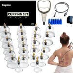 Cupping Set, 24 Cups Cupping Kit for Massage Therapy, Chinese Cupping Therapy Set with Magnetics, Professional Vacuum Cupping Set for Cellulite Reduction Muscle Pain Relief with Manual Pump