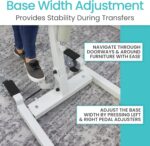 Vive Hydraulic Patient Lift for Home Use with Sling - Portable, Medical Patient Transfer Lift System - Sit to Stand Lift Assist for Elderly - Floor & Fall Elderly Lift - for Car, Wheelchair & Bed - Image 8
