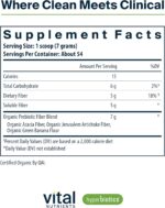 Hyperbiotics Vital Nutrients Organic Prebiotic Fiber Powder | Supports Gut Health and Digestive Regularity | Soluble Fiber Supplement for Women and Men | Vegan Organic Fiber Powder | 54 Servings - Image 2