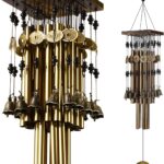 Wind Chimes for Outside, 30"Memorial Wind Chimes with 24 Copper Tubes and 16 Copper Bell for Garden,Patio,Window Wind Chime Hanging Decoration,Bronze Memorial Sympathy Wind Chimes Gifts for Mom