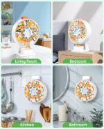 Daviky Pill Dispenser Daily, Large Pill Organizer with Wall-Mounted or Standing Use, 14 Days Pill Box, Push Button Design, Weekly Pill Organizer for Vitamin, Medicine.Supplement, Fish Oil - Image 7