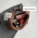 2025 Leather Tote Bag for Women Top-handle Shoulder Bag, Hobo Bags Large Capacity Soft Vegan Crossbody Handbag Underarm - Image 2