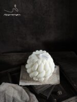 Artisanal Knot Ball Candle - Oversized Large Handmade Soy Wax Sculptural Decor, Elegant Home Fragrance Housewarming Gift for Women, Luxury Shelf & Coffee Table Centerpiece, White - Image 8