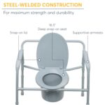 Drive 11117N-1 Medical Medical Bariatric Folding Commode - Image 2