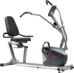 Sunny Health & Fitness Compact Performance Recumbent Bike w/Dual Motion Arm/Leg Exercisers for Senior Home Training w/Quick Adjust Seat & Optional Exclusive Free SunnyFit App Bluetooth Connectivity - Image 7