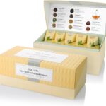 Tea Forte Tea Tasting Assortment Premium Tea Presentation Box, Tea Sampler Gift Set, 20 Count 2 of Each Variety Individually Wrapped Handcrafted Pyramid Infuser Bags